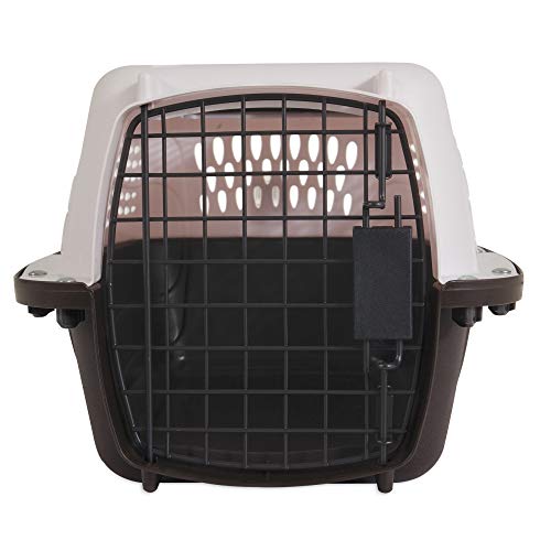 Petmate Two-Door Dog and Cat Kennel - Plastic Crate for Pets Up to 10 Pounds.